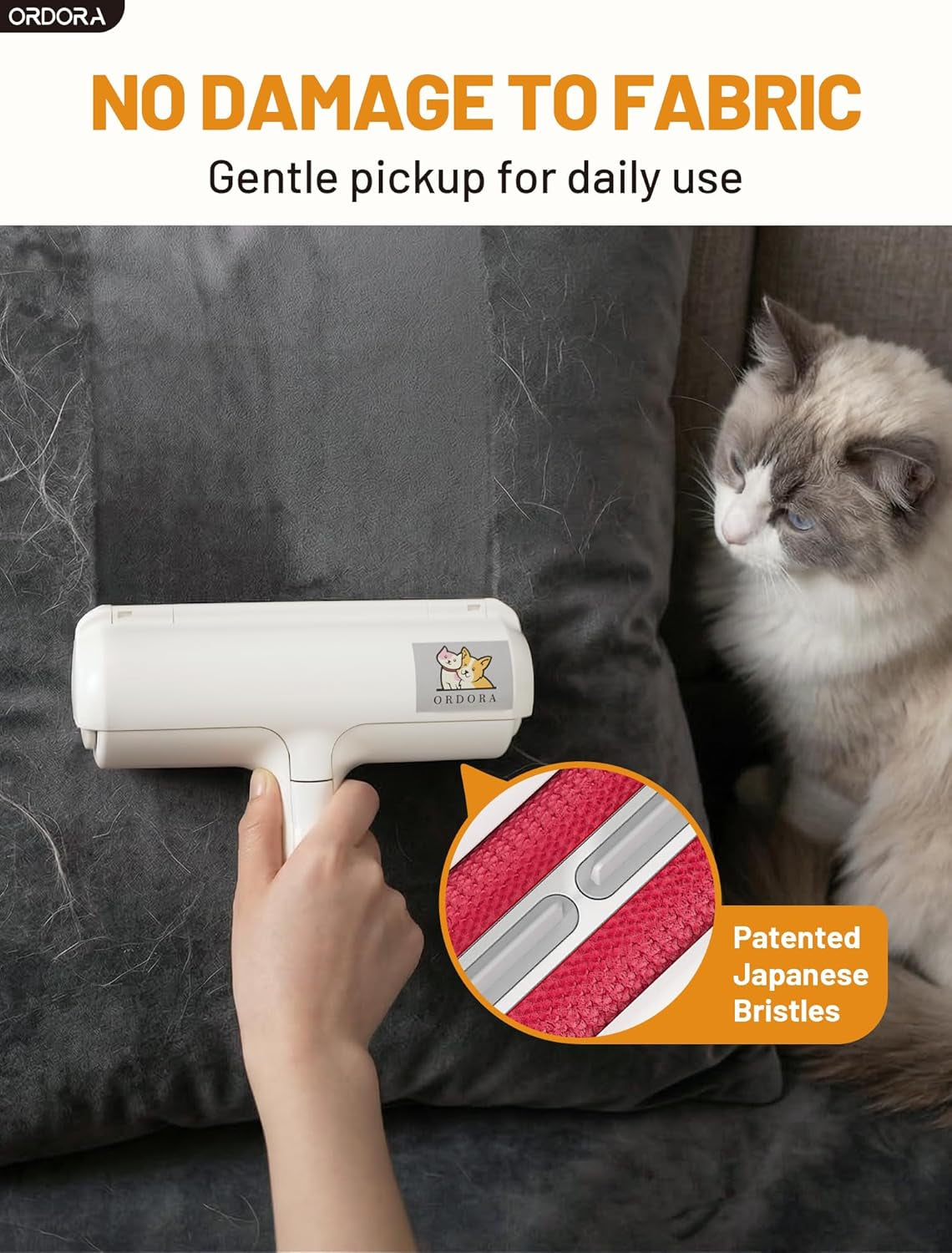Professional Pet Hair Remover Roller - Eco-Friendly Lint Roller for Dog and Cat Fur