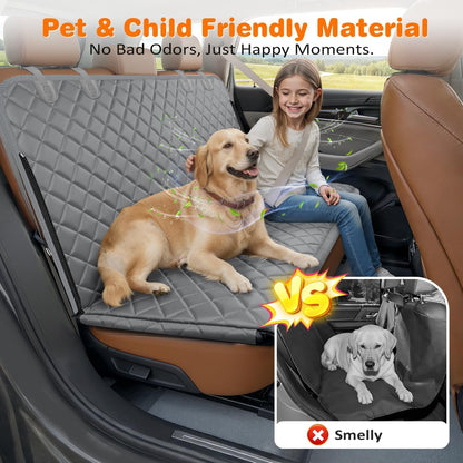 4-in-1 Waterproof Dog Car Seat Cover for Back Seat - Hammock Style