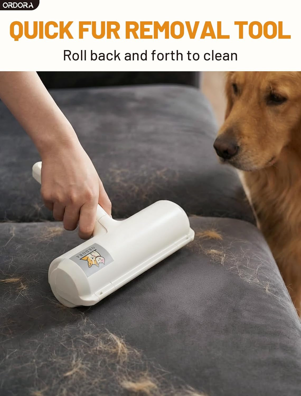 Professional Pet Hair Remover Roller - Eco-Friendly Lint Roller for Dog and Cat Fur
